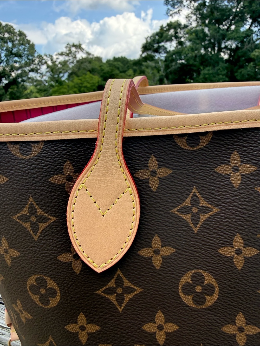 Brown Monogram Canvas Tote Bag - Picture 2 of 15